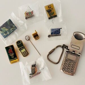 Vintage Motorola Merchandiser Lapel Pins Lot of 10
